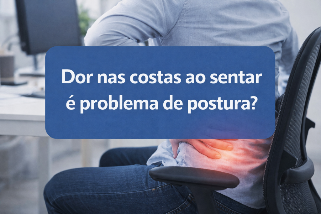 Dor nas costas ao sentar é problema de postura?