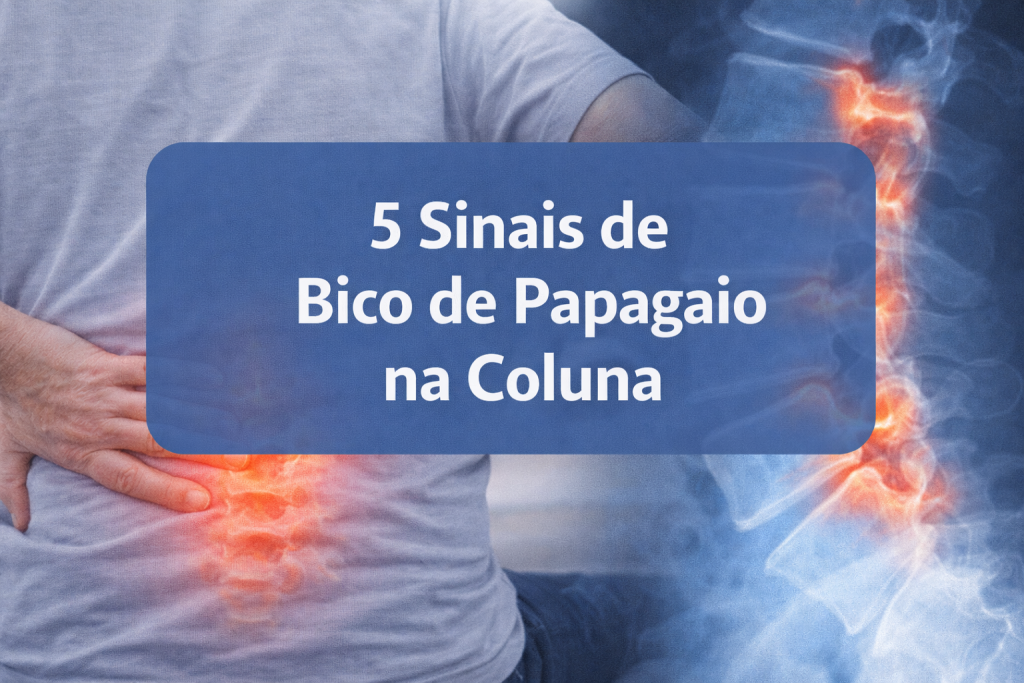 5 sinais de bico de papagaio na coluna