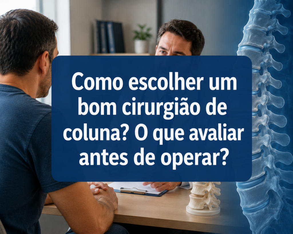 Como escolher um bom cirurgião de coluna